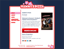 Tablet Screenshot of hammyspizza.com